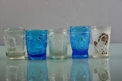 19.sz. Antik Emlék pohár gyüjtemény 5 darab