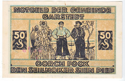 Német szükségpénz 50 pfennig 1921