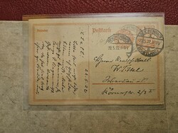 1922 postcard with prize ticket, German Empire