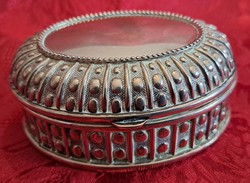 Silver-plated jewelry box, small box (m4537)