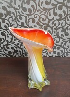 5102 Very nice calla-shaped glass vase