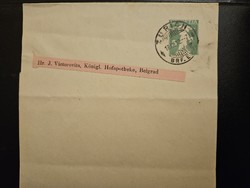 1912-es 5 Rappen díjjegyes levél Zürich