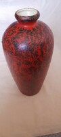 Tófej ceramic industrial artist glazed vase retro 27x12cm 01