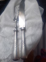 Serving fork and knife