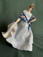 Rare royal dux dancing girl porcelain figurine (p0014)