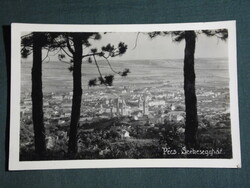 Képeslap,Postcard, Pécs, Zsabokorszky mérnök, Pécs Székesegyház, látkép részlet, 1930