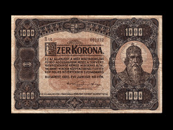KORONARITKASÁG ! - 1000 KORONA - NAGYMÉRETŰ - SZÉP - 1920