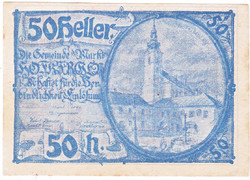 Austrian emergency money 50 heller 1920