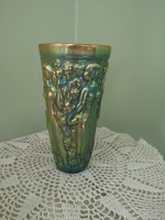 Zsolnay eosin vintage glass, vase
