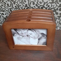 5105 Wooden photo box, new