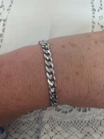 Old handmade silver eyelet bracelet for sale!