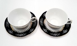 2 Zsolnay mocha cups + base (zal-r82870)