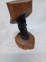 Ebony African woodcarving, sculpture