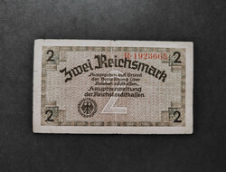 Ritka! Németország 2 Reichsmark / Márka 1940, F+