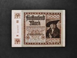 Germany 5,000 Marks 1922, vf+