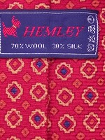 Midcentury luxury, vintage clothing: silk tie-hemley, designer men's clothing