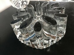 Georgshütte vastag kristályüveg gyertyatartó, melegentartó I. - Bel Mondo sorozat (20/D)