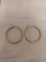 Old handmade beautiful gold-plated silver hoop earrings for sale!