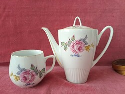 Czechoslovak porcelain jug with belly mug
