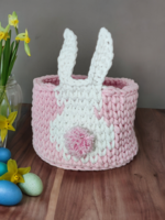 Crochet bunny storage