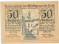 Austrian emergency money 50 heller 1920