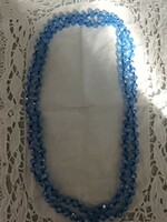 New beautiful blue crystal stone long necklace for sale!