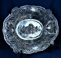 Wonderful antique silver offering, hanau, ca. 1890!!!