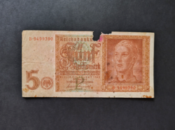 Germany 5 reichsmark / mark 1942, g+