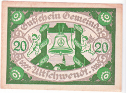 Austrian emergency money 20 heller 1920