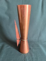 Dahlmann Danish design copper vase 1960s (f0011)