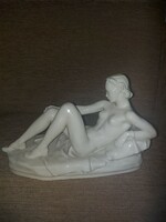 Donner Gertrúd Mária : Drasche porcelán szobor ( ritka,szignózva))