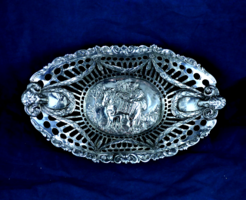 Charming antique silver offering, Hanau, CA. 1890 !!!