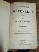 Horváth Mihály, Magyarország történelme, 1861-es töredék sorozat, csak 4 rész, antik könyv LEÁRAZVA!