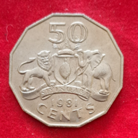 1981. Swaziland, 50 cents (4)