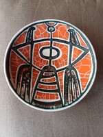 Zsuzsa Györgyey, Zsuzsa Györgyei rare ceramic wall plate