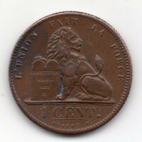 Belgium 1 cent, 1861, Flemish, nice
