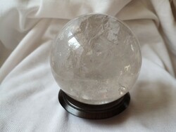 Rock crystal ball/sphere