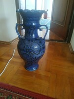 Large Korund floor vase 50 cm, blue