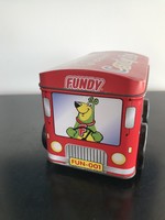 Fém cukorkás doboz, FUNDY Candy Bus felirattal (60)