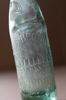 Antique British inscribed codd bottle