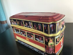 Metal candy box, tram, inscription on the bottom (60)