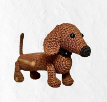 Crochet dachshund