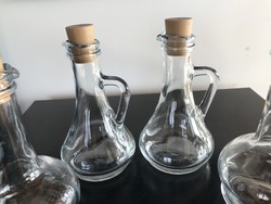 Üveg kis kancsó, kiöntő, palack kb. 0,25 dl (60)