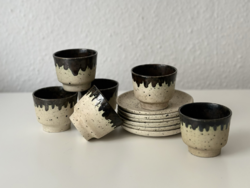 Ceramic cup set - bod éva