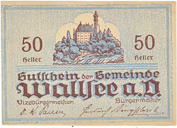 Osztrák szükségpénz  50 heller 1920