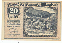 Austrian emergency money 20 heller 1920