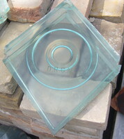 Illuminated glass tile