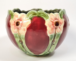 Beautiful Art Nouveau majolica vase