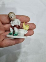 Régi német porcelán figura