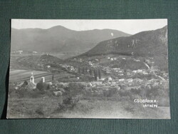 Postcard, detail of Csobánka skyline, 1941